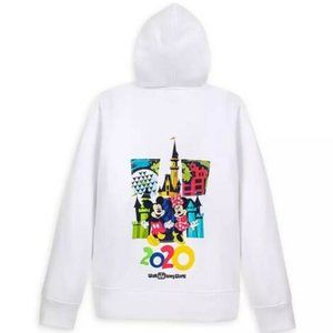 Disney Parks 2020 Disneyland Mickey and Friends Zip-Up Hoodie, Womens Med, NWT